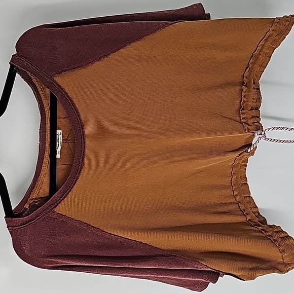 We The Free Burgundy and Mustard Top - Picture 14 of 14